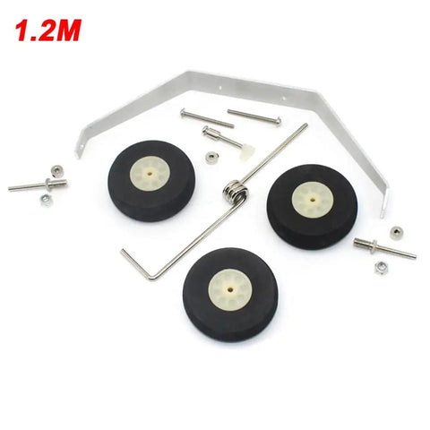 Cessna 182 Beefed-Up Aluminum Alloy Main Landing Gear Assembly With Wheels And Axles Tire Kit Upgrade for RC Aircraft 1.2M