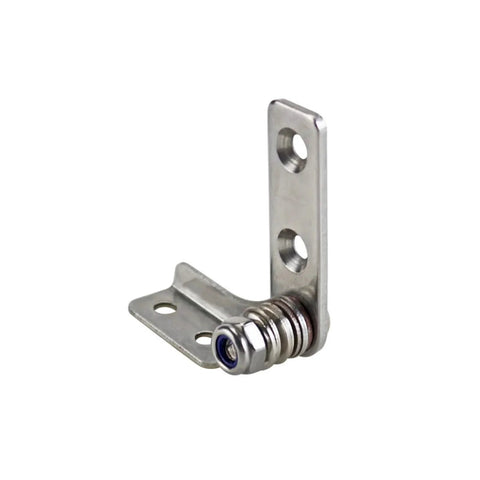 304 stainless steel adjustable torque-damping hinge, side view, 0.4 N.m, 1 piece