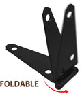 Heavy Duty Galvanized Gate Hinges For Barn And Garage Doors Eight Inch Strap Hinges with foldable design for easy installation.