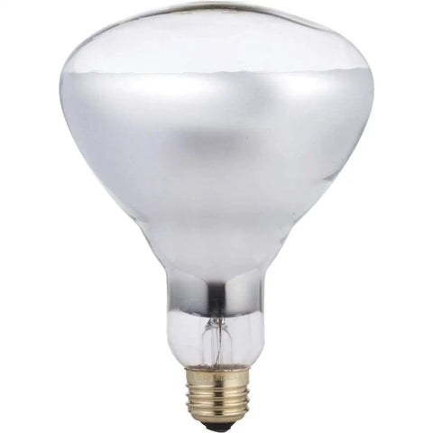 Premium 250 Watt BR40 Clear Heat Lamp Flood Light Bulb For Recessed Can And Track Lighting Infrared Warmth For Cozy Comfort