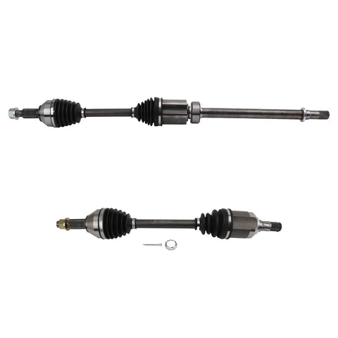 Front Driver And Passenger CV Axle Assembly Set Of Two For 2015 2016 2017 2018 Nissan Murano FWD with boots