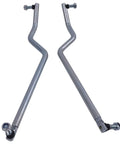 Left Hand And Right Hand Adjustable Steering Drag Link Tie Rod Set For John Deere G110 L100 L105 L107 L108 L110 L111 L118 L120 L130 Compatible JD Tractors Includes 4 Locknuts Heavy Duty Construction Easy Install. Two steel steering drag links with locknuts.