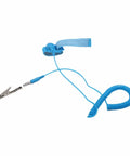 Anti Static Wrist Strap ESD Grounding Bracelet For Electronics Repair, Adjustable Conductive Fiber Band For PCB Handling, coiled cable view
