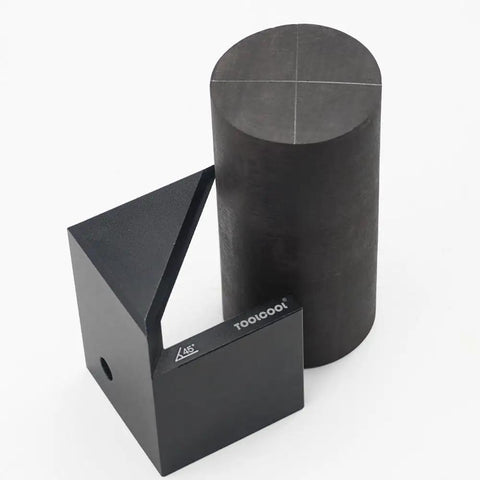 Center Finder Tool for Woodworking, 45 Degree Centering Marker and Center Line Scriber, Aluminum Alloy Black Edition.