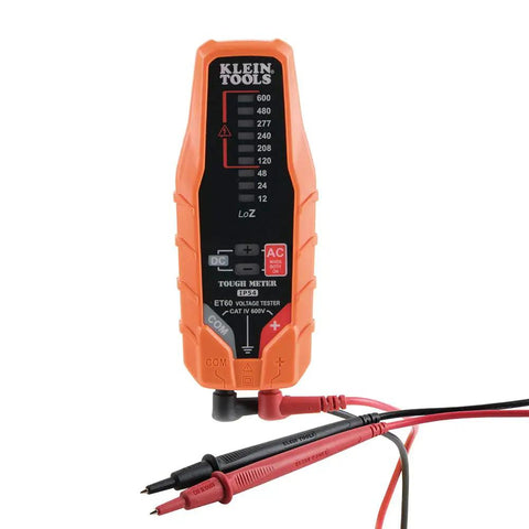 ET60 Voltage Tester For AC And DC Voltage No Batteries Needed Wide 12 To 600 Volt Range Quick Checks with test leads