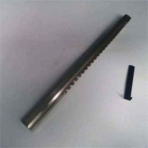 3 16 Inch Keyway Broach Tool For CNC Machines Pro Grade High Speed Steel HSS C Push Type Keyway Cutter displayed on white surface