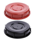 Get A Heavy Duty HDPE Tote Tank Lid With Leak Proof Gasket To Seal 163mm Ibc Containers From Major Brands Like Greif And Schutz For Super Secure Bulk Storage That Keeps Liquid In Where It Belongs Without Any Mess Or Spills - red and black tank lids.
