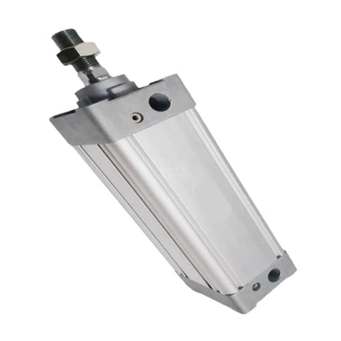 Top Notch Industrial Pneumatic Cylinder And Air Powered Linear Actuator with aluminum body and threaded end for precise assembly work.