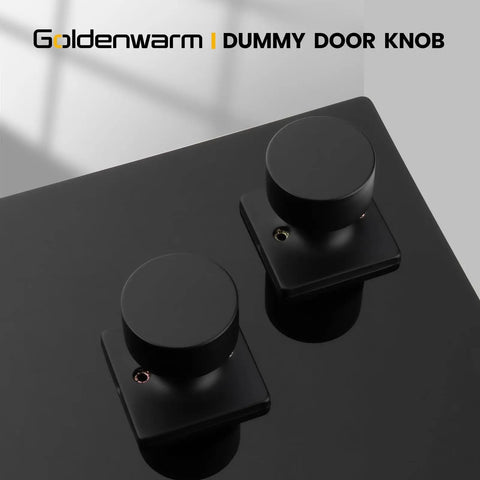 Matte Black Dummy Door Knobs 3 Pack Non Turning Pull Handles For Closet Pantry And French Doors No Function Door Pulls Built To Last Metal Hardware Durable, two black knobs