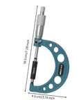 Generic Digital Gauge Precision Caliper Tool Electronic Screen Measurement Device with blue body and knurled thimble design, 50mm size.