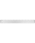 No Fuss Aluminum Beam Compass Ruler Kit With Adjustable Trammel Points And Precision Leads, 12 inch ruler with measurement markings for geometry.