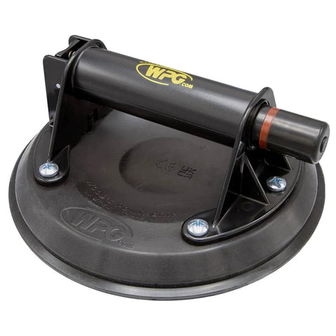 Heavy-Duty Workhorse 8 Inch Flat Vacuum Cup With ABS Handle For Lifting Glass Metal Wood And Stone, close-up of suction cup lifter