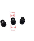 BNC Female To SMA Female Adapter For HAM Radios 144 And 430 MHz Handheld Antenna Black 13x20mm 3 Pack Compact View