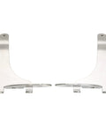 Left And Right Adjustable Stainless Steel Chrome Fog Light Mounting Brackets For Mini R50 R52 R53 2001 To 2006 Replacement Predrilled