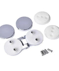 Frameless Glass Shower Hinge With Soft Close Damper No Slams, 90/180 Degree Mortise Mount Chrome Cover, Zinc Alloy Build components