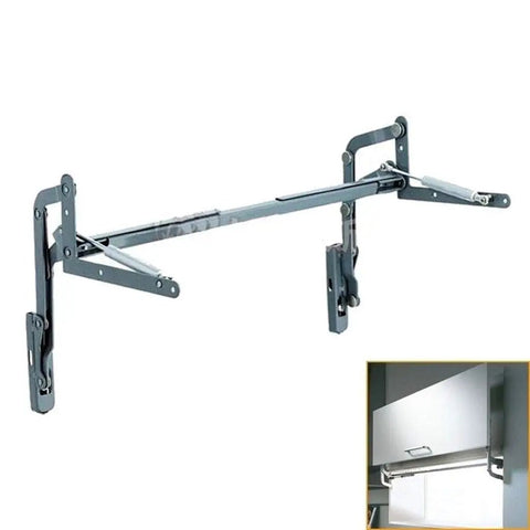 Vertical Lift Cabinet Door Hinge With Pneumatic Flap Up Support For Overhead Cabinets Smooth Upward Opening Keeps Microwaves Dishwashers