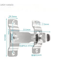 Sliding Latch Buckle Stainless Steel For Cabinets And Equipment Enclosures Surface Mount Adjustable Gap No Drill Design