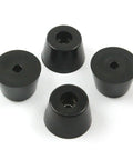 Premium Rubber Feet Pads For Furniture Chairs Smooth Gliding Leg Protectors 32X24X18Mm 16 Pack, black rubber slider discs.