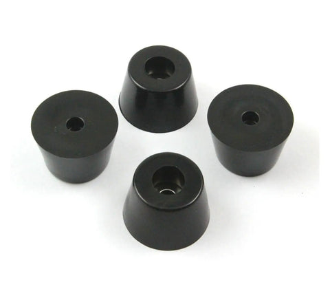 Premium Rubber Feet Pads For Furniture Chairs Smooth Gliding Leg Protectors 32X24X18Mm 16 Pack, black rubber slider discs.