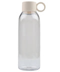 Leakproof Sports Water Bottle With Handle For On The Go Hydration, Clear Plastic Gym Bottle for hiking and outdoor camping, BPA Free 650ml