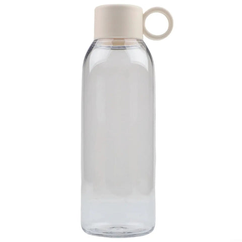 Leakproof Sports Water Bottle With Handle For On The Go Hydration, Clear Plastic Gym Bottle for hiking and outdoor camping, BPA Free 650ml