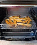 Replacement Air Fryer Tray For TOA 60 65 70 And Similar Sized Convection Toaster Ovens 12.4 By 11 Inches Stainless Steel.