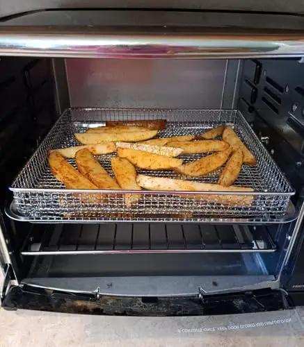 Replacement Air Fryer Tray For TOA 60 65 70 And Similar Sized Convection Toaster Ovens 12.4 By 11 Inches Stainless Steel.