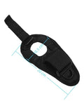 Black Adjustable Dive Flashlight Wrist Strap For 20-38mm Lights, heavy-duty nylon, measuring 20cm, waterproof snorkeling accessory.