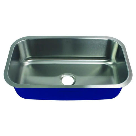 Meridian Undermount Single Bowl 16 Gauge Stainless Steel Kitchen Sink 32 By 18 By 9 Inches Brushed Finish With Superior Undercoating