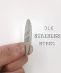Side view of 316 stainless steel Espresso Puck Screen 53.3mm 1.7mm Thick 150μm Mesh Reusable Filter for 54mm Portafilter
