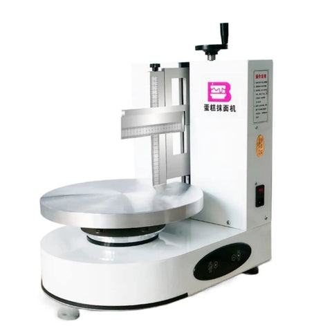 Semi Automatic Cake Icing Machine For Birthday And Wedding Cakes 4 To 12 Inch Round Cake Decorating Tool With Adjustable Scraper