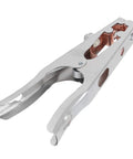 Heavy Duty 800A Earth Ground Clamp For Arc Welder With Copper Clip And Electroplating Finish, angled view showing copper clip.