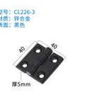 Black Zinc Alloy Heavy Duty Hinge For Electrical Cabinet Doors Folding Style CL226-3-3A 1 Piece Built To Last Tough As Nails Mount Rugged Metal Hinge For Durable Cabinet Panels High Strength Easy Install. 40x40mm, 5mm black hinge