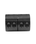 Rigid Shaft Coupling 5/8 To 5/8 Bore, 1-5/16 OD, 2 In Length, Single Split Clamp, Black Oxide Finish, Includes 10-32 X 1/2 Screws, 45# Steel, Built Tough For Motors, Gearboxes, And DIY Projects, front view