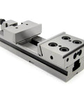 Modular Precision Vise GT150B Built Tough For Milling And CNC Machining Heavy Duty Bench Vise with wide jaw, side angle view