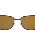 Front view of RB3254 Brown Crystal Polarized Sunglasses with 70 Percent Glare Reduction showcasing classic Wayfarer vibe and durable frames.