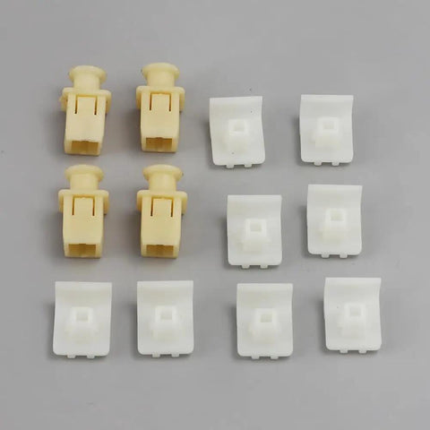 Heavy Duty Headlight Adjustment Screws And Spring Hardware For Toyota Pickup Tacoma 4Runner 1989 To 1996 Rust Proof Stainless Steel Bolts With Lock Nuts Dead Simple Swap featuring white and yellow clips.