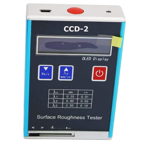 Portable Surface Roughness Tester With Backlit Digital Display For Ra Rz Rq Rt Measurements And A Handy Compact Profilometer Gauge For Precision Surfaces Surftest Style Easy To Use In Tight Spaces