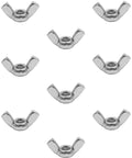 20 Pack M5 Stainless Steel Wing Nuts For Hardware Projects, Rust Resistant Butterfly Nuts For Quick Hand Tightening, Durable Silver Tone Fasteners For Outdoor And Humid Environments, Easy Grip And Twist