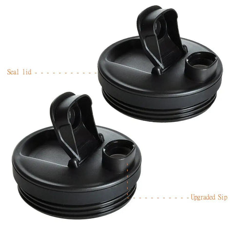 Sip and seal lids for 24 Oz Replacement Cups For Nutri Blender With Sip And Seal Lids 2 Pack Compatible With BN401 BN400 BN800 BN801 SS101 SS351 SS151 Twisti Duo Models For Direct Drinking On The Go