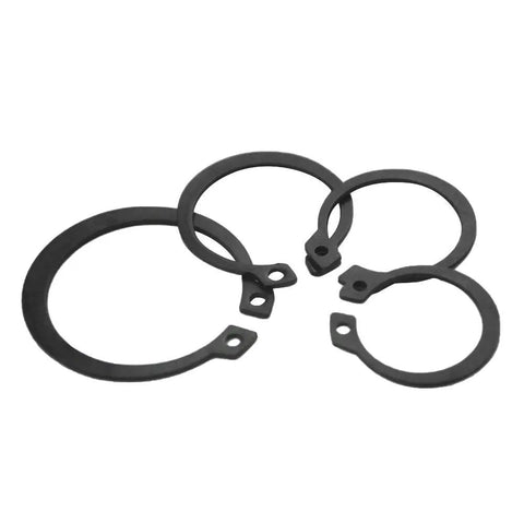 225Pcs 18 Sizes Alloy Steel Circlip Snap Ring External Retaining Clamps Ring Washer Assortment Kit 6 To 32mm Black Built Tough Rust Resistant Fastener DIY Friendly Must Have