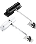 Adjustable Automatic Door Closer Stainless Steel Stopper Self Closing Spring Hinge Doors 1 Piece Mount Size 14 Cm by 13 Cm