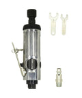 Quarter Inch Pneumatic Straight Air Die Grinder Heavy Duty Industrial Power Tool For Precision Polishing And Bold Metal Processing with wrenches.