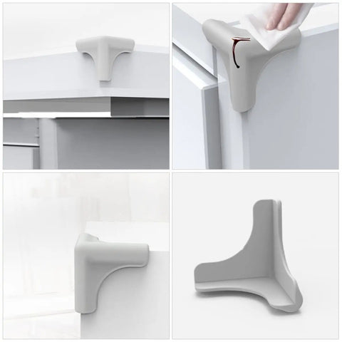 Silicone Corner Protectors 8 Pack For Furniture And Kitchen Edges Durable Range Hood Safety Guards To Prevent Bumps
