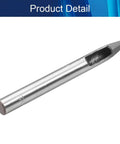 Leather Hole Punch Tool Oval 9x5mm Carbon Steel Hollow Punch for leather crafting, 4-inch silver tool, durable sharp edge