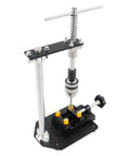 Manual Tapping Machine for DIY and Workshop, Precision Hand Tapper With Vertical Tapping Tool, 6 Taps and Vise shown