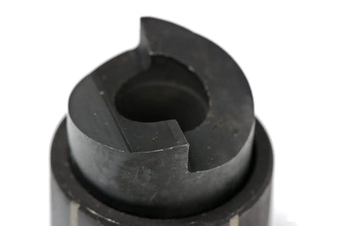 Close-up of one half inch slug splitting conduit punch die for hydraulic knockout driver, nine ton capacity, showing detail.