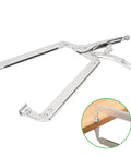 Three Pack 18 Inch C Clamp Locking Pliers With Swivel Pads Pro Grade Heavy Duty Vise Grip Set for various projects
