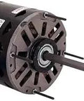 Side view of Three Speed PSC Sleeve Bearing Blower Motor, 5.6 Inch Frame, 1/6 HP, 1075 RPM, 277 Volt, 0.8 Amp, Open Vent, HVAC Workhorse