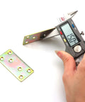 Measuring Heavy Duty 180 Degree Shelf Brackets Iron Corner Supports for wall mounted shelving with digital caliper